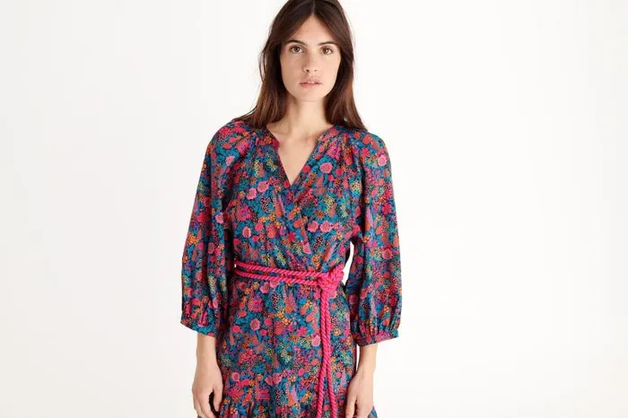 Beachwear and Accessories Womens Eres Betty Short Dress Made With Liberty Fabric Imprime Ciara