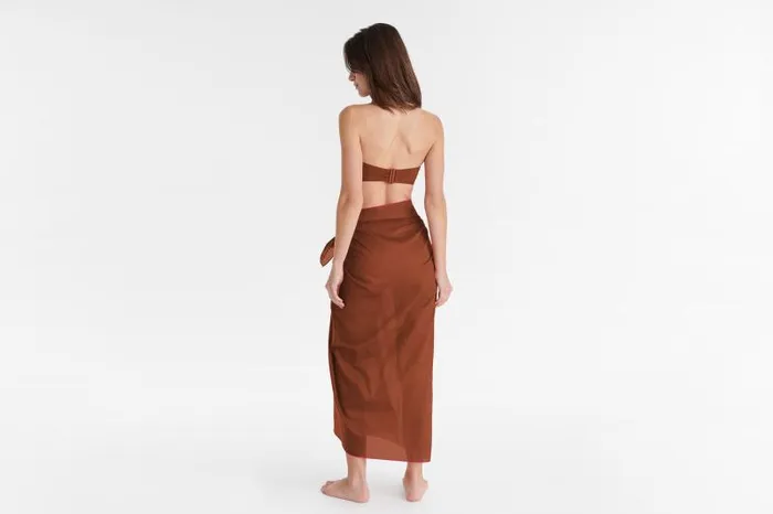 Beachwear and Accessories Womens Eres Cabine Sarong Caramelo
