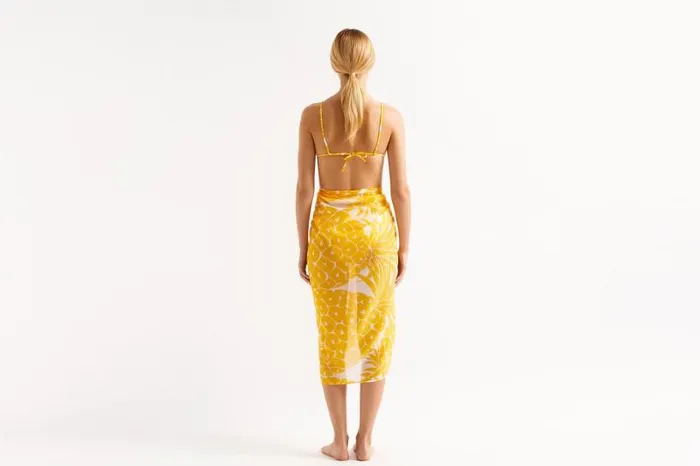 Beachwear and Accessories Womens Eres Daniela Ananas Sarong Imprime Ananas Passion