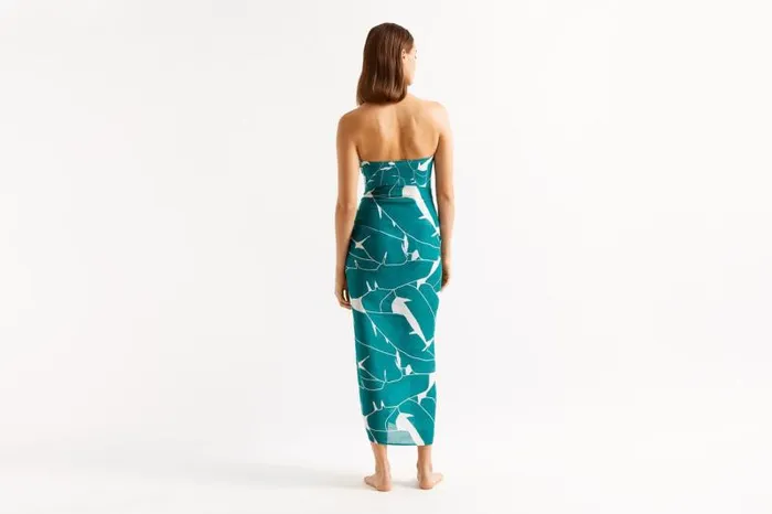 Beachwear and Accessories Womens Eres Daniela Bananier Sarong Imprime Bananier Jungle