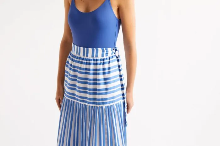 Beachwear and Accessories Womens Eres Fortuna Long Skirt Maracasblanc