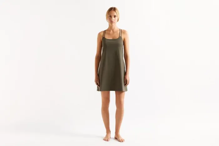 Beachwear and Accessories Womens Eres Inga Short Dress Olive Noire