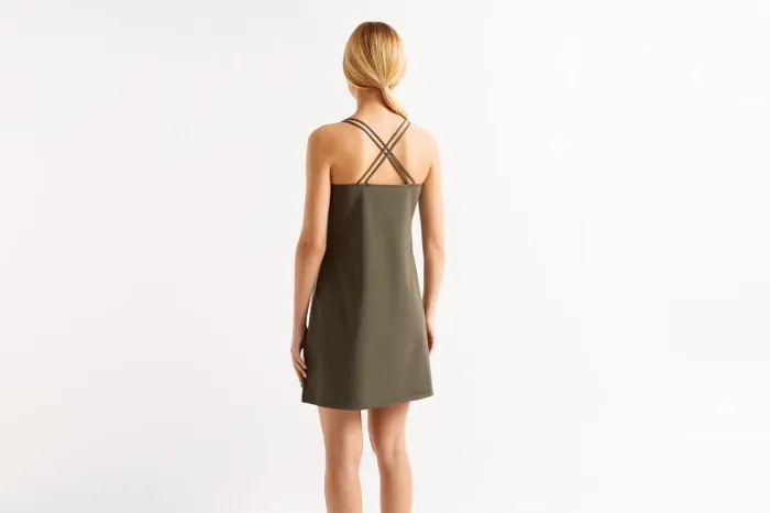 Beachwear and Accessories Womens Eres Inga Short Dress Olive Noire