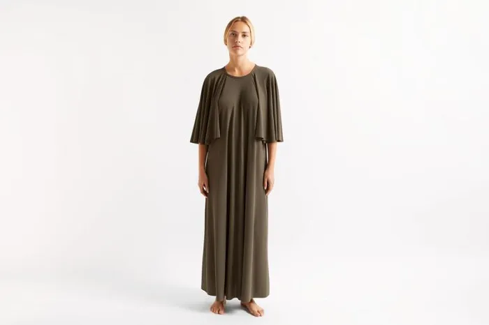 Beachwear and Accessories Womens Eres Joan Long Dress Olive Noire