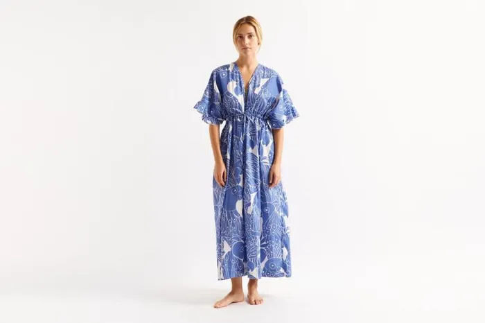 Beachwear and Accessories Womens Eres Jujube Long Dress Imprime Perroquet Maracas Beachwear and Accessories Womens Eres Jujube Long Dress Imprime Perroquet Maracas