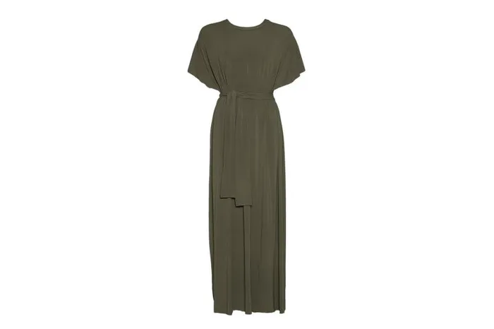Beachwear and Accessories Womens Eres Lana Long Dress Olive Noire
