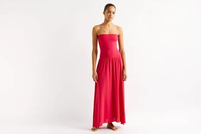 Beachwear and Accessories Womens Eres Oda Long Bustier Dress Grenadine 23e