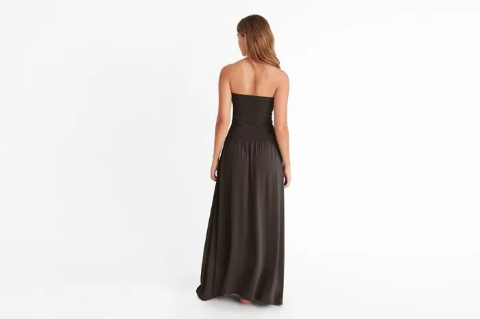 Beachwear and Accessories Womens Eres Oda Long Bustier Dress Volcan