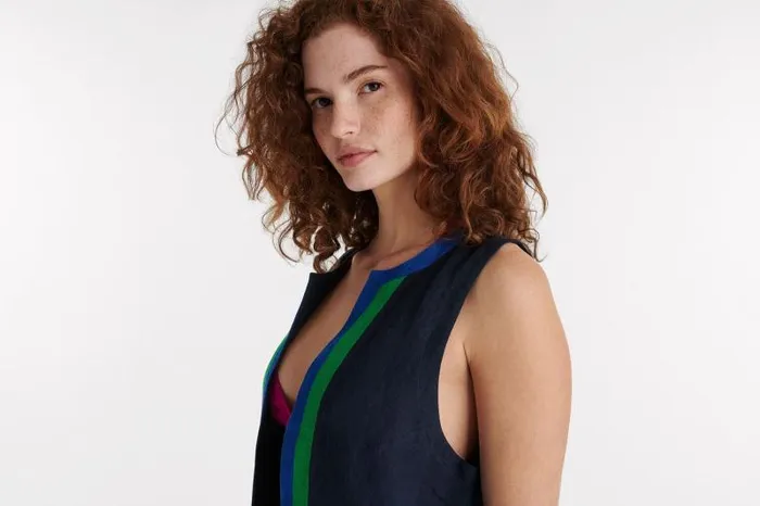 Beachwear and Accessories Womens Eres Paysage Sleeveless Cardigan Night