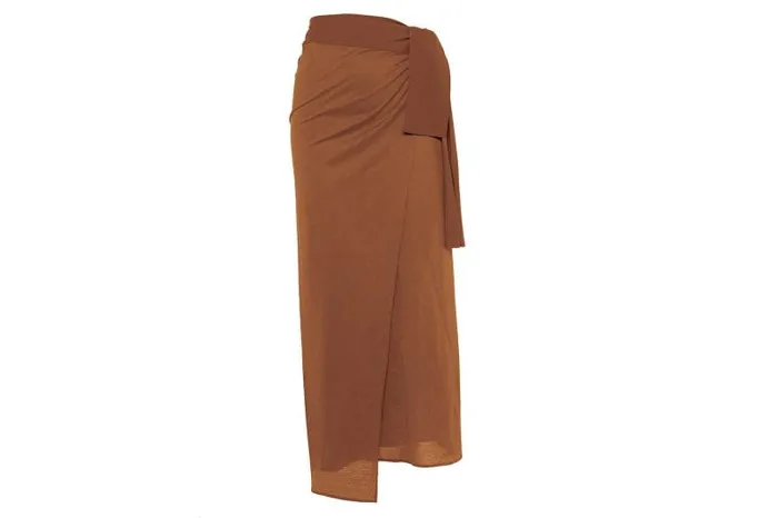 Beachwear and Accessories Womens Eres Peplum 2 Long Sarong Caramelo