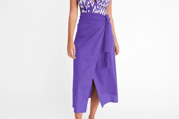 Beachwear and Accessories Womens Eres Peplum 2 Long Sarong Flashy