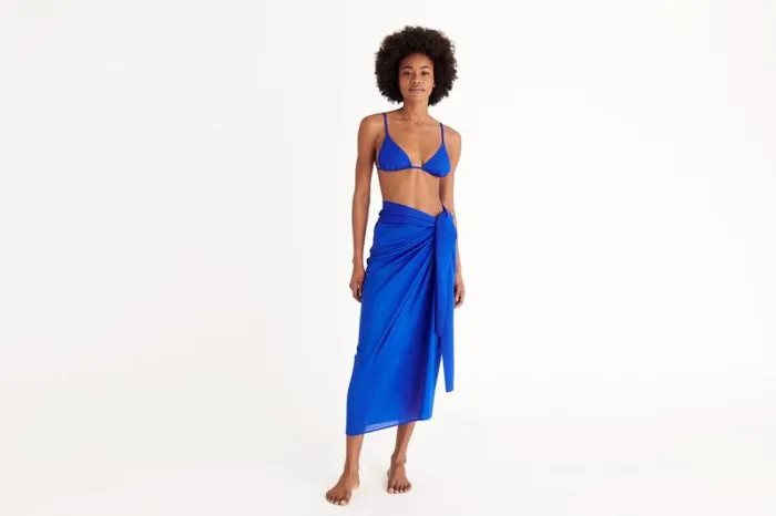 Beachwear and Accessories Womens Eres Peplum 2 Long Sarong Indigo