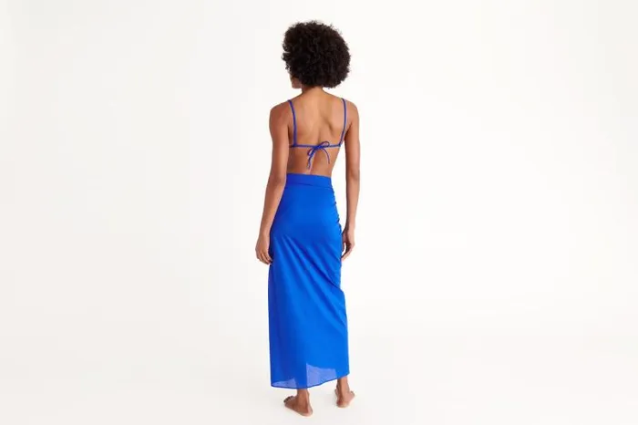 Beachwear and Accessories Womens Eres Peplum 2 Long Sarong Indigo