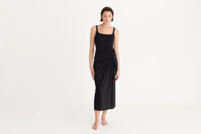 Beachwear and Accessories Womens Eres Peplum 2 Long Sarong Noir