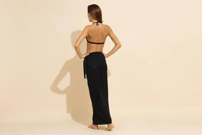 Beachwear and Accessories Womens Eres Peplum 2 Long Sarong Noir