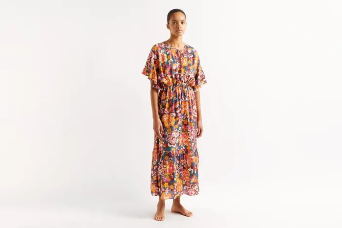 Beachwear and Accessories Womens Eres Piment Long Dress Imprime Flower Power