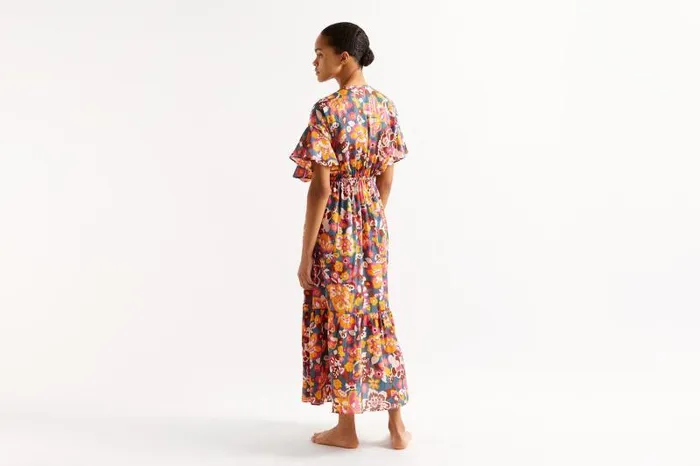 Beachwear and Accessories Womens Eres Piment Long Dress Imprime Flower Power