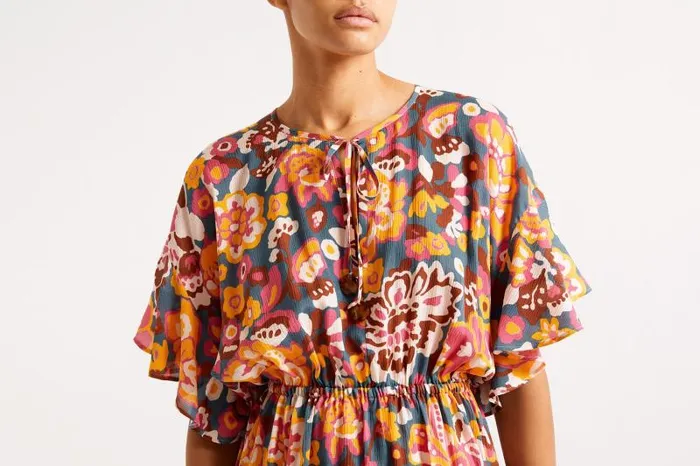 Beachwear and Accessories Womens Eres Piment Long Dress Imprime Flower Power