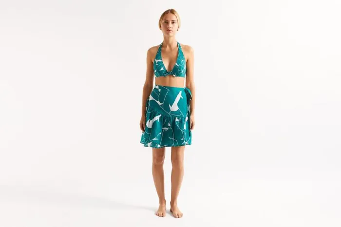 Beachwear and Accessories Womens Eres Racine Short Sarong Skirt Imprime Bananier Jungle