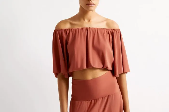 Beachwear and Accessories Womens Eres Solal Crop Top Dattier
