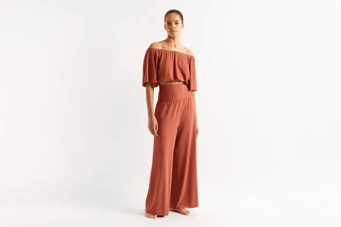 Beachwear and Accessories Womens Eres Solal Crop Top Dattier