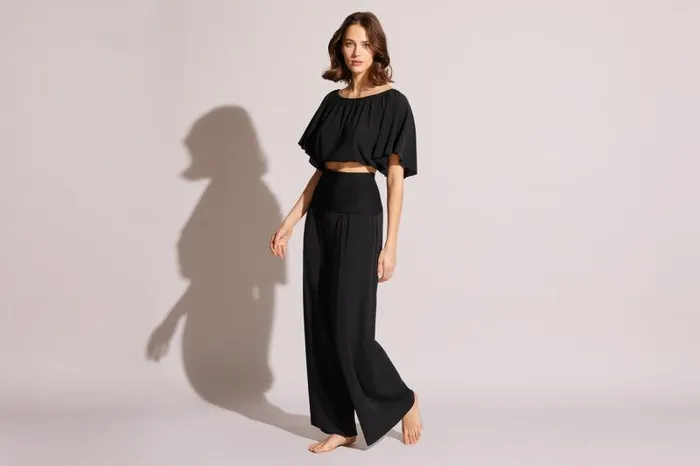 Beachwear and Accessories Womens Eres Solal Crop Top Noir