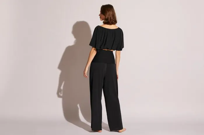 Beachwear and Accessories Womens Eres Solal Crop Top Noir