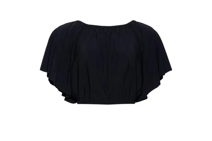 Beachwear and Accessories Womens Eres Solal Crop Top Noir