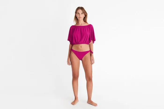 Beachwear and Accessories Womens Eres Solal Crop Top Sunset 23h