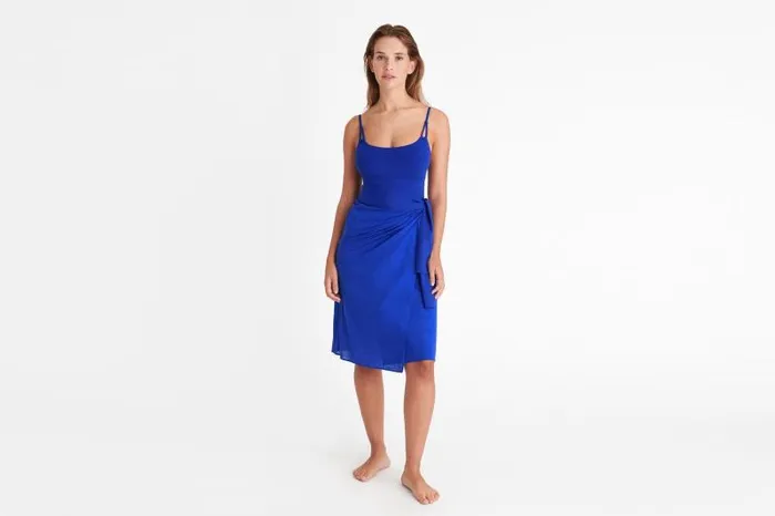 Beachwear and Accessories Womens Eres Tanagra Short Sarong Indigo