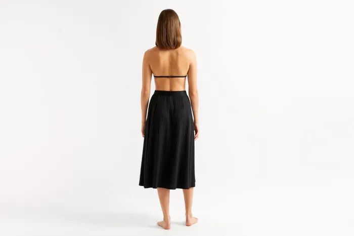 Beachwear and Accessories Womens Eres Tequila Midlength Skirt Noir