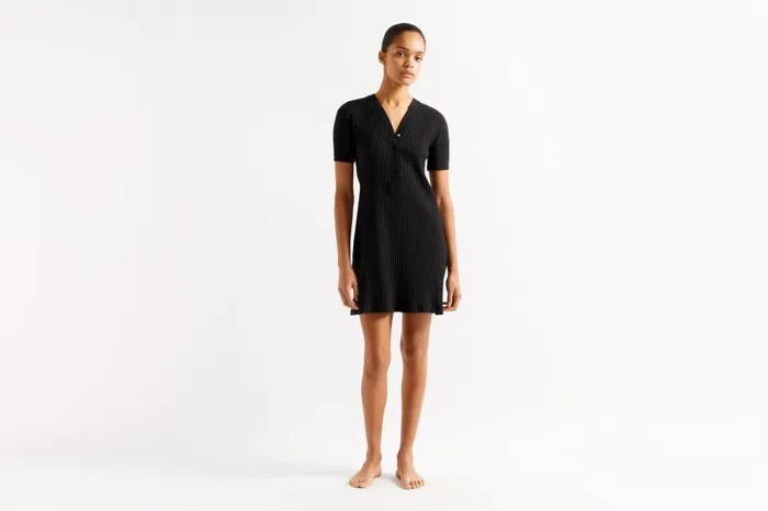 Beachwear and Accessories Womens Eres Tonic Short Dress Noir