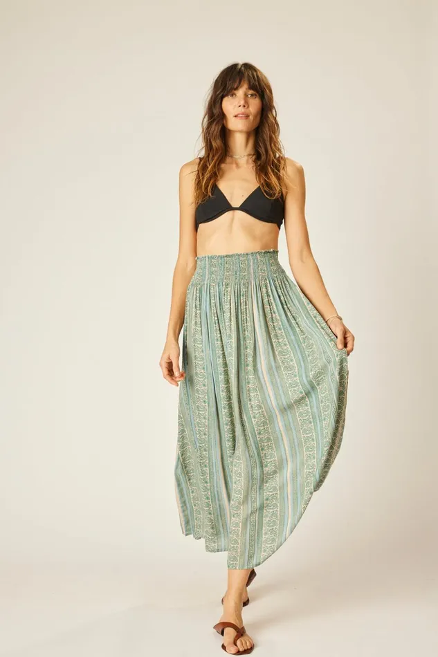 Bella Skirt Paisley Stripe Pool Women Natalie Martin Bottoms