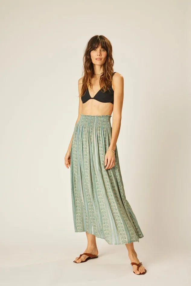 Bella Skirt Paisley Stripe Pool Women Natalie Martin Bottoms