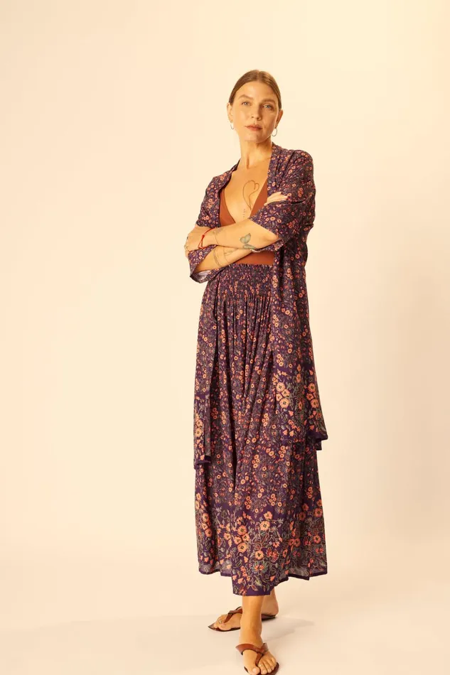 Bella Skirt Petite Fleur Aubergine Women Natalie Martin Bottoms