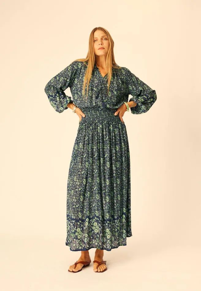 Bella Skirt Petite Fleur Marine Women Natalie Martin Bottoms