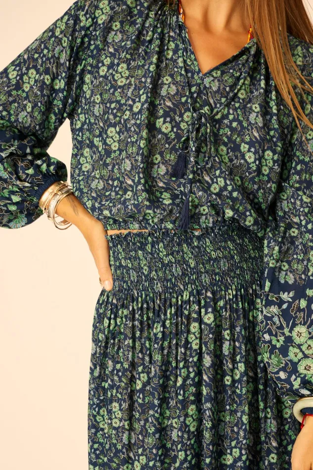 Bella Skirt Petite Fleur Marine Women Natalie Martin Bottoms