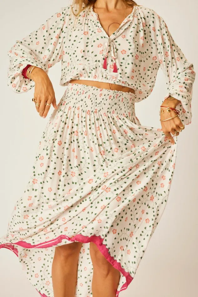 Bella Skirt Pinwheel Cotton Women Natalie Martin Bottoms