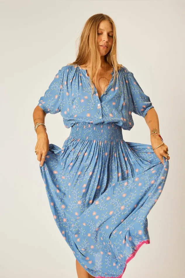 Bella Skirt Pinwheel Denim Women Natalie Martin Bottoms