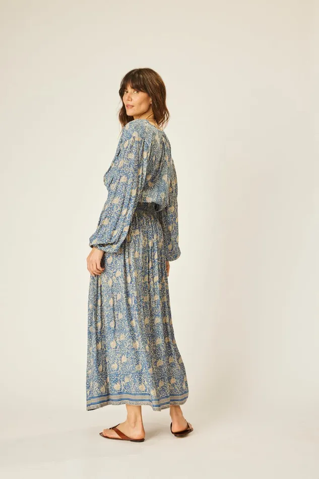 Bella Skirt Water Lily Blue Women Natalie Martin Bottoms