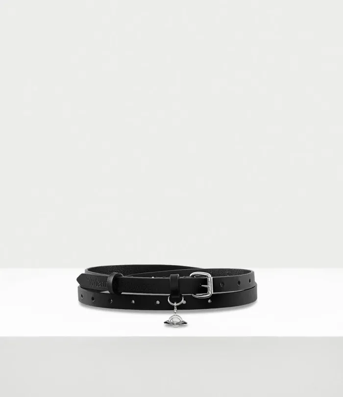 Belts And Harnesses WomenMen Vivienne Westwood Alex Charm Belt In Black