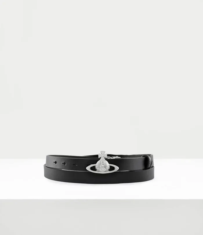 Belts And Harnesses WomenMen Vivienne Westwood Small Orb Buckle Palladio Belt In Black Belts And Harnesses WomenMen Vivienne Westwood Small Orb Buckle Palladio Belt In Black