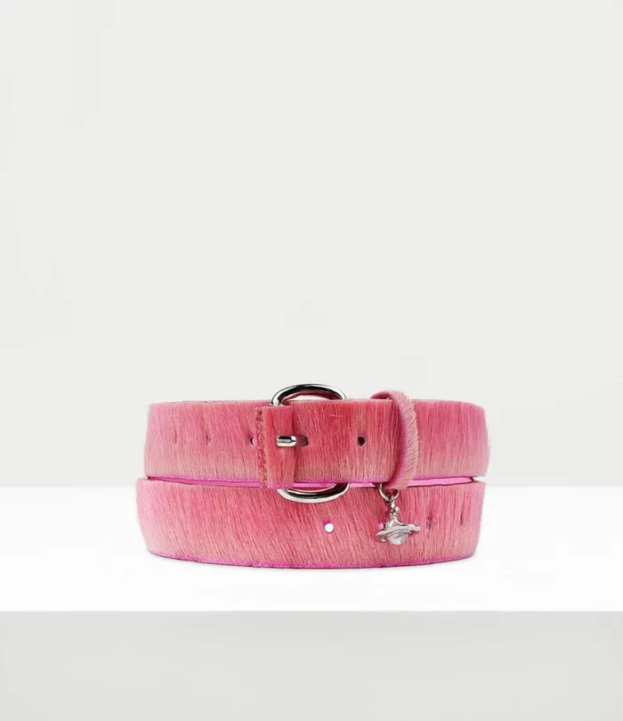 Belts And Harnesses WomenMen Vivienne Westwood Wide Alex Charm Belt In Pink