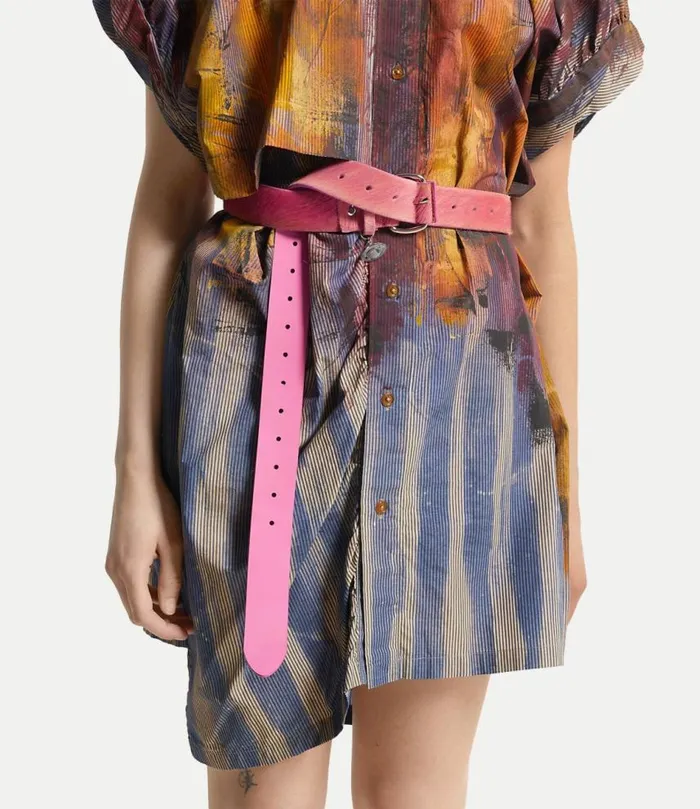 Belts And Harnesses WomenMen Vivienne Westwood Wide Alex Charm Belt In Pink