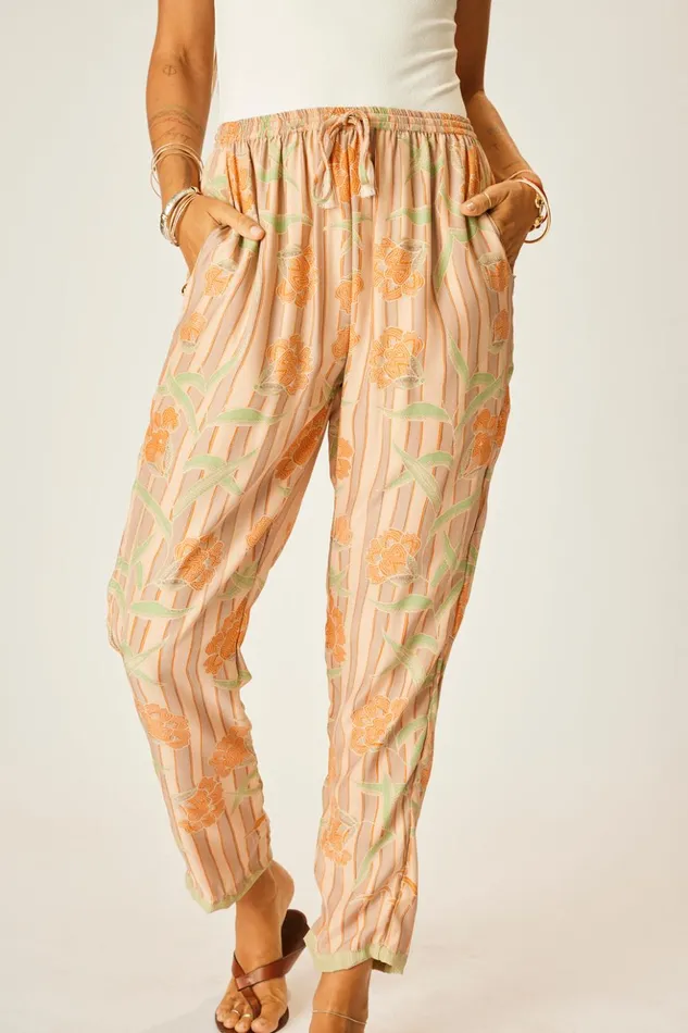 Bianca Pant Chamomile Apricot Women Natalie Martin Bottoms Bianca Pant Chamomile Apricot Women Natalie Martin Bottoms