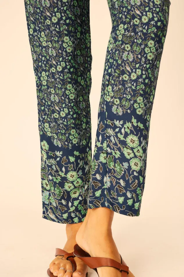 Bianca Pant Petite Fleur Marine Women Natalie Martin Bottoms