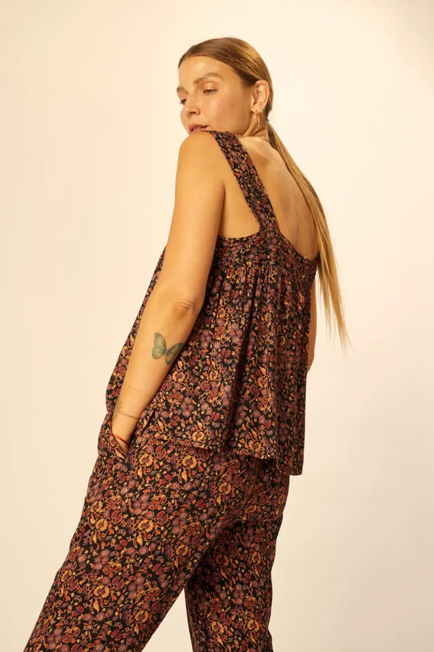 Bianca Pant Petite Fleur Noire Women Natalie Martin Bottoms