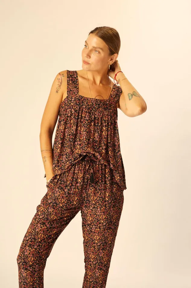 Bianca Pant Petite Fleur Noire Women Natalie Martin Bottoms