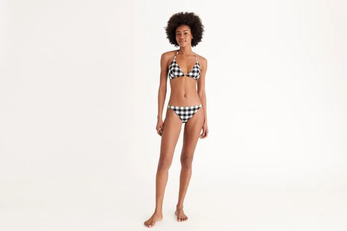 Bikini Bottoms Womens Eres Abstrait Thin Briefs Noirblanc 23h