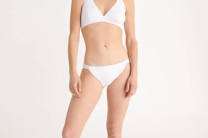 Bikini Bottoms Womens Eres Cavale Thin Bikini Briefs Blanc